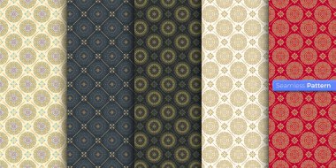 Çin usulü Japon geometrik deseni. renk arkaplanı. çağdaş sanat. Simetrik. En az stil. Duvar kağıdı, ambalaj kağıdı, tekstil, kumaş, kıyafet, hatıra eşya, yüzey için. Kusursuz şablon vektörü.