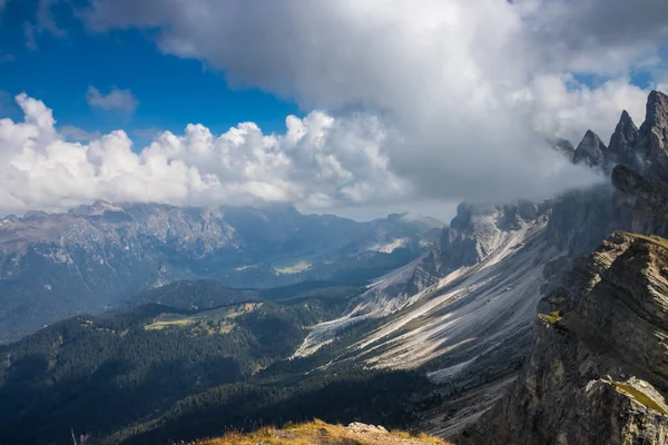 Хмари Над Гірським Масивом Одель Доломітах — стокове фото