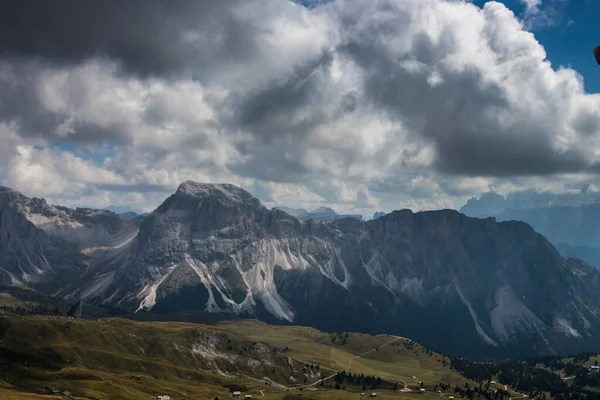 Хмари Над Гірським Масивом Одель Доломітах — стокове фото