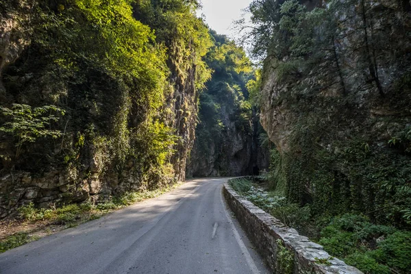 Picturesque Strada Della Forra Road Gorge Lake Garda — Stock Photo, Image