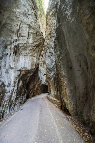 Scenic Road Strada Della Forra Gorge Lake Garda — Stock Photo, Image