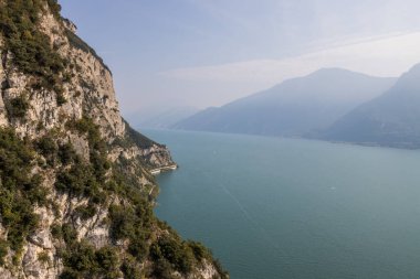 Mountain scenic road Strada della Forra through the gorge on Lake Garda