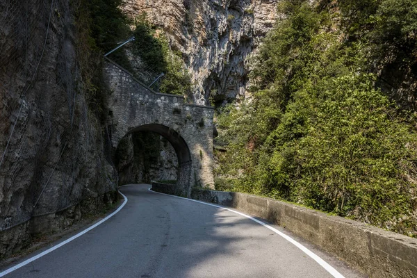 Strada Della Forra Mountain Scenic Road Gorge Lake Garda — Stock Photo, Image