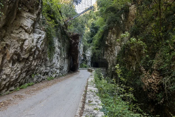 Strada Della Forra Mountain Landscape Road Gorge Lake Garda — Stock Photo, Image