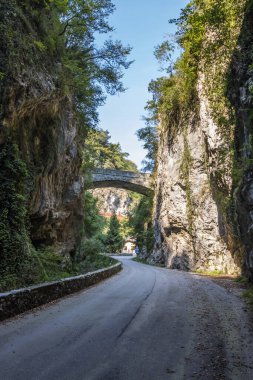 Strada della Forra panoramic mountain road through the gorge on Lake Garda