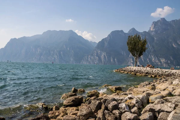 Sunny Summer Day Torbole Resort Lake Garda — Photo