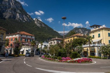 Sunny summer day in Riva del Garda resort on Lake Garda