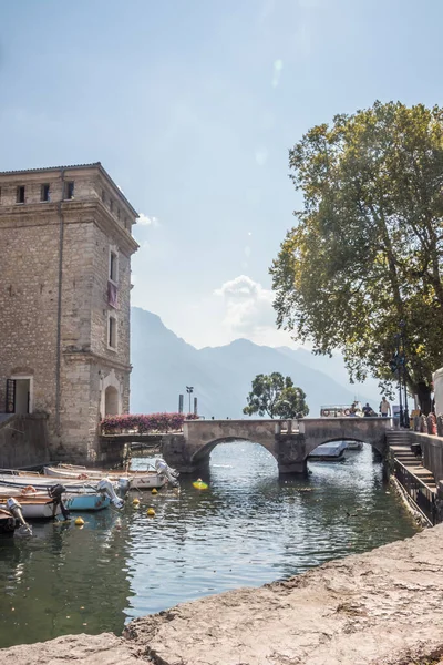 Sunny Summer Day Riva Del Garda Resort Lake Garda — Stock Photo, Image