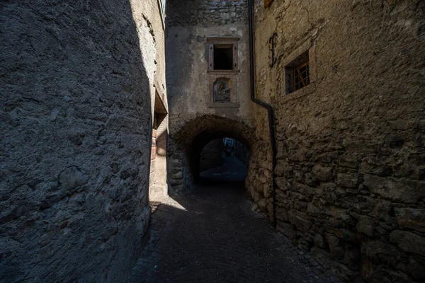 Calles Antigua Ciudad Medieval Canale Tenno Lago Garda — Foto de Stock