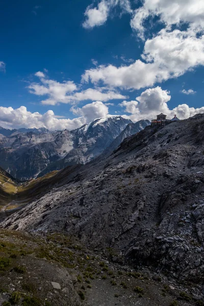 Горная Живописная Дорога Стельвио Пасс Альпах — стоковое фото