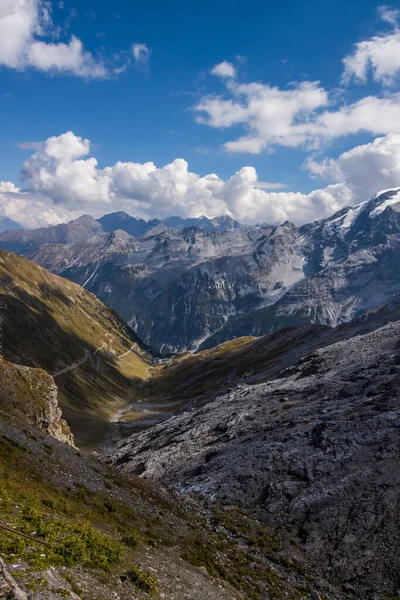 Гірська Мальовнича Дорога Stelvio Pass Alps — стокове фото
