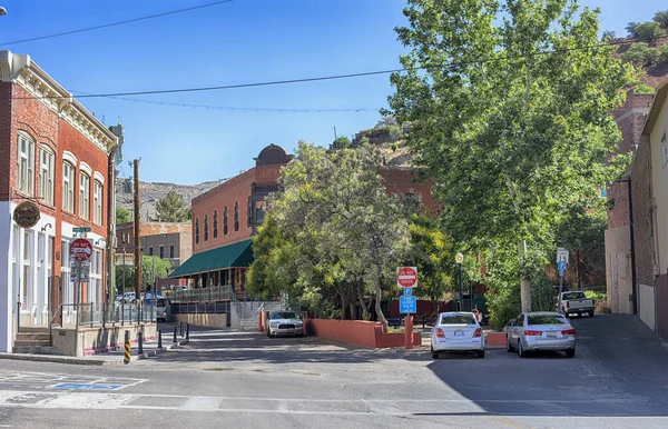 Bisbee Arizona Stati Uniti Giugno 2023 Vecchi Edifici Lungo Strada — Foto Stock