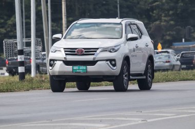 Chiang Mai, Tayland-12 Aralık 2017: Chiangmai Havalimanı taksi, Havaalanı yolcu Servisi. Yol no.1001, Chiangmai şehir merkezine 8 km.