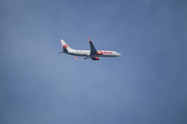 Chiangmai, Tayland - 15 Kasım 2022: HS-LGI Boeing 737-800 Tayland Lionair Havayolları. Chiangmai havaalanından Bangkok 'a hareket et..