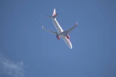 Chiangmai, Tayland - 19 Kasım 2022: HS-LUV Boeing 737-800 Tayland Lionair Havayolları. Chiangmai havaalanından Bangkok 'a hareket et..