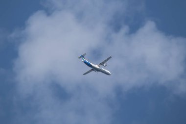 Chiangmai, Thailand - December 9 2022:  RDPL-34228 ATR72-600 of Lao Airlines. In Flight Chiang mai to Luang Prabang.
