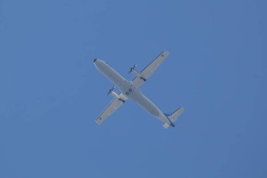 Chiangmai, Tayland - 11 Aralık 2022 Kraliyet Tayland Hava Kuvvetleri ATR72-500. Chiangmai Havaalanı 'ndan..