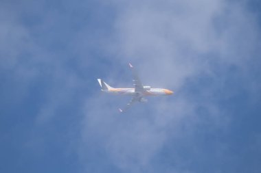 Chiangmai, Tayland - 10 Aralık 2022: NokAir 'den HS-DBX Boeing 737-800. Chiangmai havaalanından Bangkok 'a hareket et..