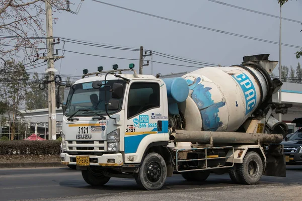 Chiangmai Таїланд Лютого 2023 Бетонна Вантажівка Компанії Cpac Concrete Фото — стокове фото