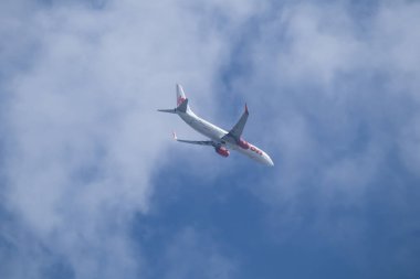 Chiangmai, Tayland - 4 Ocak 2023: HS-LUV Boeing 737-800 Tayland Lionair Havayolları. Chiangmai havaalanından Bangkok 'a hareket et..