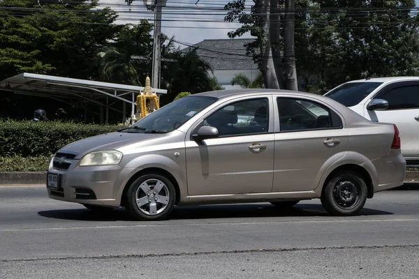 泰国清迈 2023年5月31日 私家车 雪佛兰Aveo 照片来源 Thailand Chiangmai市中心约8公里处的121号公路 — 图库照片
