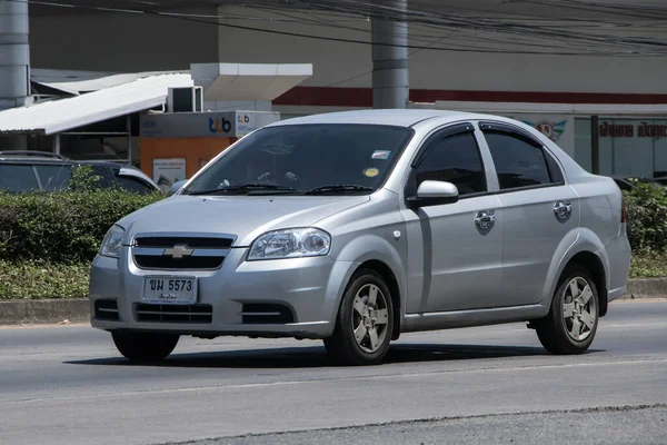 Chiangmai Tailandia Mayo 2023 Coche Privado Chevrolet Aveo Foto Carretera — Foto de Stock
