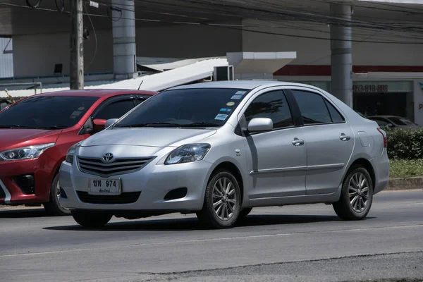 Chiangmai Thailand Maj 2023 Privat Sedan Bil Toyota Vios Väg — Stockfoto
