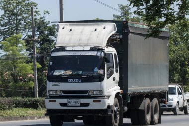 Chiangmai, Tayland - Haziran 12023 TBL kamyonu. Thai İçecek Lojistiği. 1001 numaralı yolda, Chiangmai şehrinden 8 km uzakta..