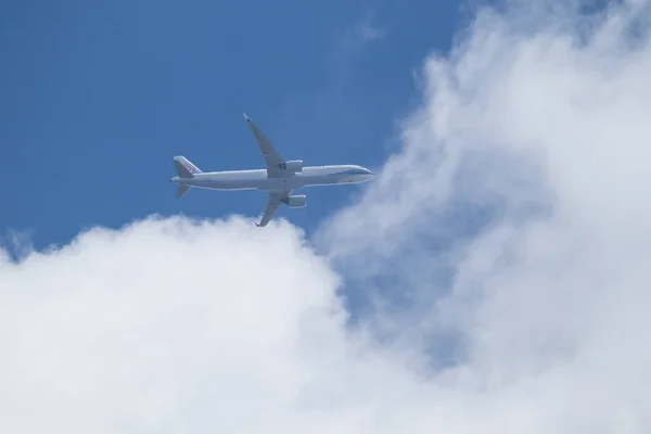 stock image Chiangmai, Thailand -   June  20 2023: B-18107 Airbus A321 of China Airline. take off from Chiangmai Airport to taipei Taiwan.