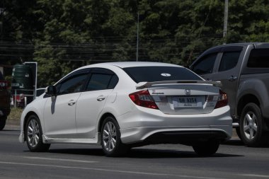 Chiangmai, Thailand -   June  1 2023: Private Sedan Car from Honda Automobil, Honda Civic. On road no.1001 8 km from Chiangmai Business Area.