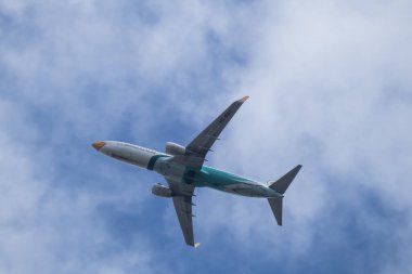 Chiangmai, Tayland - 21 Haziran 2023::: NokAir 'den HS-DBO Boeing 737-800. Chiangmai havaalanından Bangkok 'a hareket et..