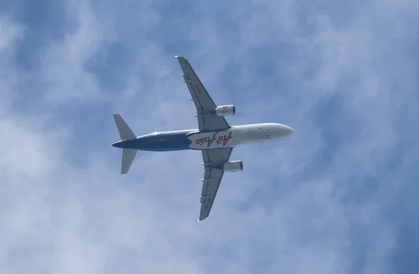 泰国清迈 2023年6月22日 泰国Airasia的Hs Abx空中客车A320 200 由清迈机场起飞至普吉 — 图库照片