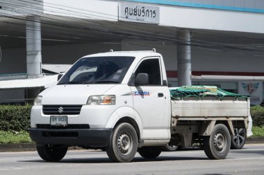 Chiangmai, Tayland - 8 Eylül 2023: er Suzuki Taşıma Aracı. Fotoğraf 121 no 'lu yolda, Chiangmai Tayland şehir merkezinden yaklaşık 8 km uzaklıkta..