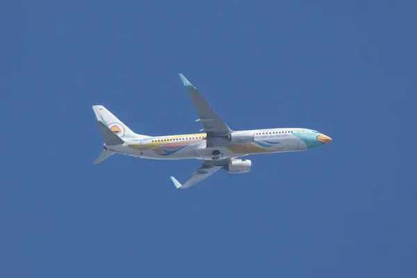 stock image Chiangmai, Thailand -  November 15 2023: HS-DBZ Boeing 737-800 of NokAir . Take off from Chiangmai airport to Bangkok.