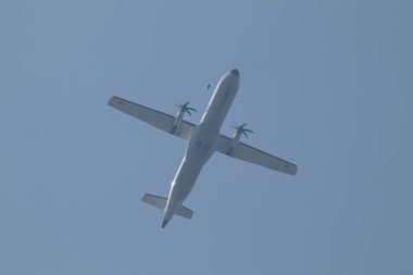 Chiangmai, Tayland - 14 Aralık 2023: Kraliyet Tayland Hava Kuvvetleri ATR72-500. Chiangmai Havaalanı 'ndan..