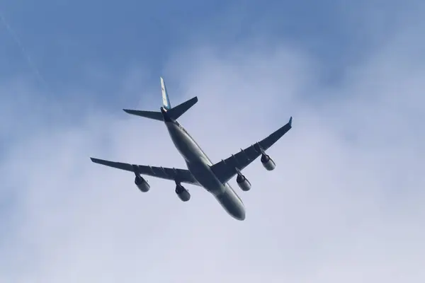 stock image Chiangmai, Thailand -  July 26 2024: HS-TYV Airbus A340-500 of Royal Thai Airforce (RTAF). Take off from Chiangmai Airport.