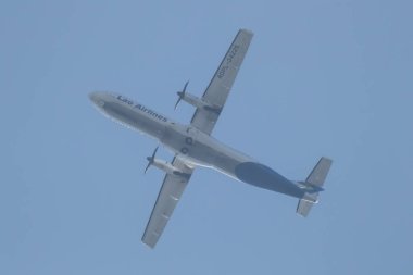 Chiangmai, Tayland - 17 Aralık 2023: RDPL-34225 ATR72-600 Lao Havayolları. Chiang Mai 'den Luang Prabang' a.