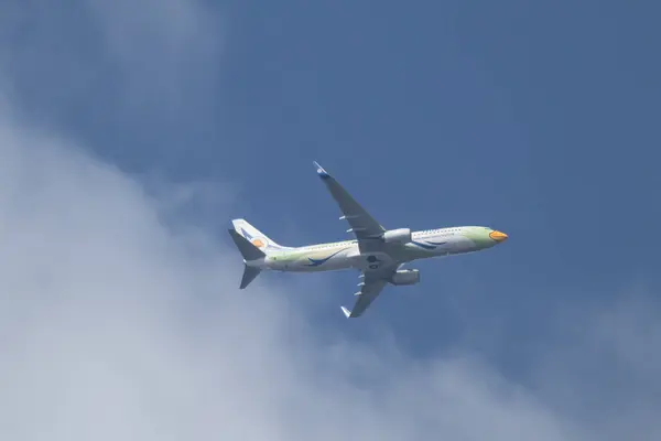 stock image Chiangmai, Thailand -    December 23 2023: HS-DBV Boeing 737-800 of NokAir . Take off from Chiangmai airport to Bangkok.