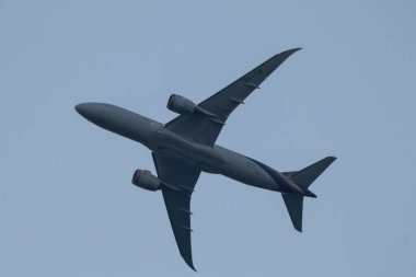 Chiangmai, Tayland - 3 Ocak 2024: Boeing 787-8 HS-TQE Tayland Havayolu.