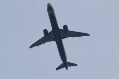 Chiangmai, Tayland - 22 Haziran 2024: B-58205 Airbus A321 Starlux Havayolu. Chiangmai Havaalanı 'ndan Taipei Tayvan' a kalkış..