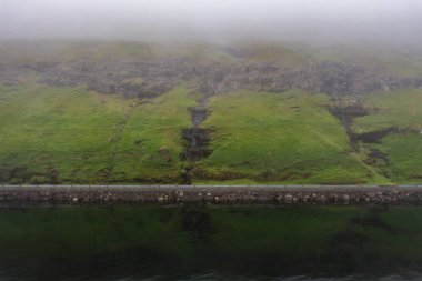 Faroe Adaları 'nın canlı yeşil manzaralarının sersemletici görüntüsü yaz sonlarındaki sisli doğanın dingin güzelliğini yakalıyor..