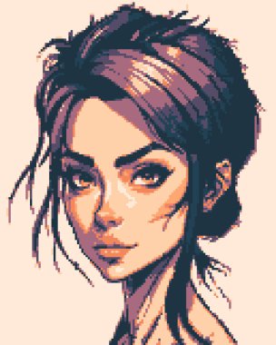 Moda tarzı olan güzel bir kız. Tasarım için vektör illüstrasyonu