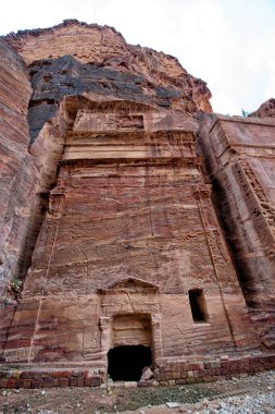 Eski bir şehrin kalıntıları, Petra. Ürdün Krallığı Yüksek kalite fotoğraf