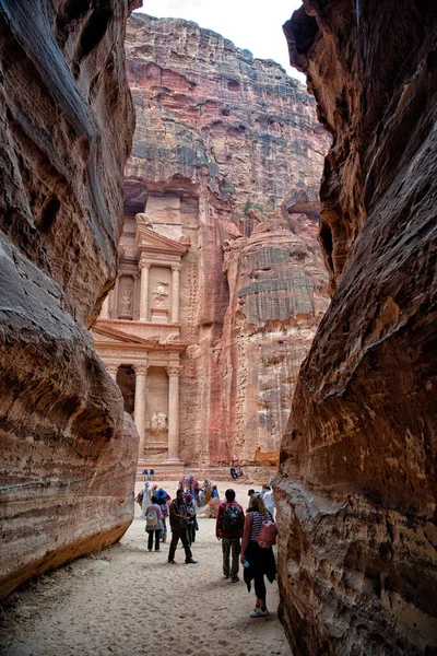 Onderweg Naar Het Werelderfgoed Petra Een Oude Stad Hoge Kwaliteit — Stockfoto