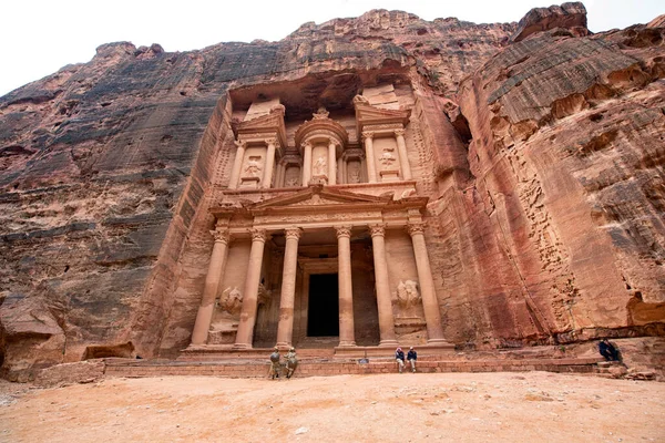 Ruïnes Van Een Oude Stad Petra Jordanië Hoge Kwaliteit Foto — Stockfoto