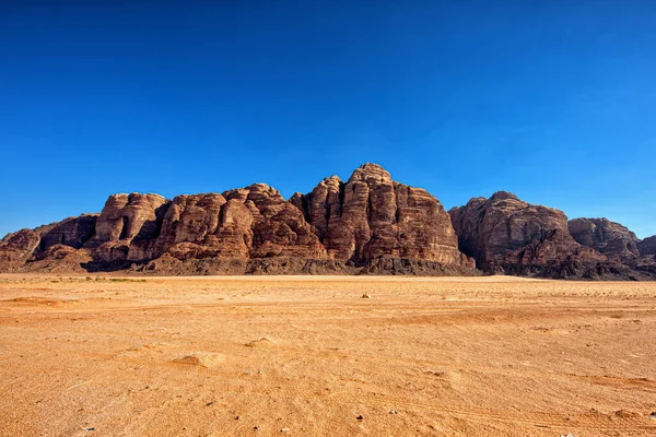Hermoso Desierto Wadi Rum Reino Jordania Foto Alta Calidad — Foto de Stock