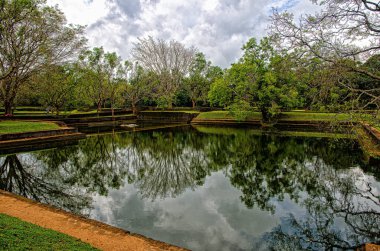 Aslan Kayası denilen Sigirya yolunda. Sri Lanka. Yüksek kalite fotoğraf