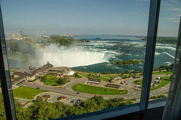 Uitzicht Vanuit Hotelkamer Niagara Falls Ontario Canada Hoge Kwaliteit Foto — Stockfoto