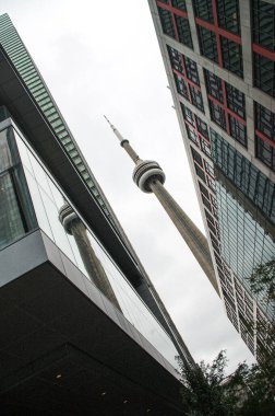 Toronto 'daki CN Kulesi. Ontario, Kanada. Yüksek kalite fotoğraf