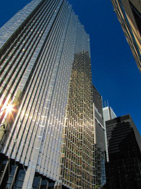 Toronto Downtown 'da inanılmaz gökdelenler var. Ontario, Kanada. Yüksek kalite fotoğraf